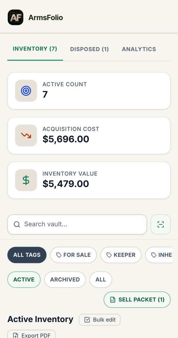 Vault on a phone